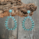 Turquoise Loop Earrings - Teal / One Size