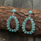 Turquoise Loop Earrings - Teal / One Size