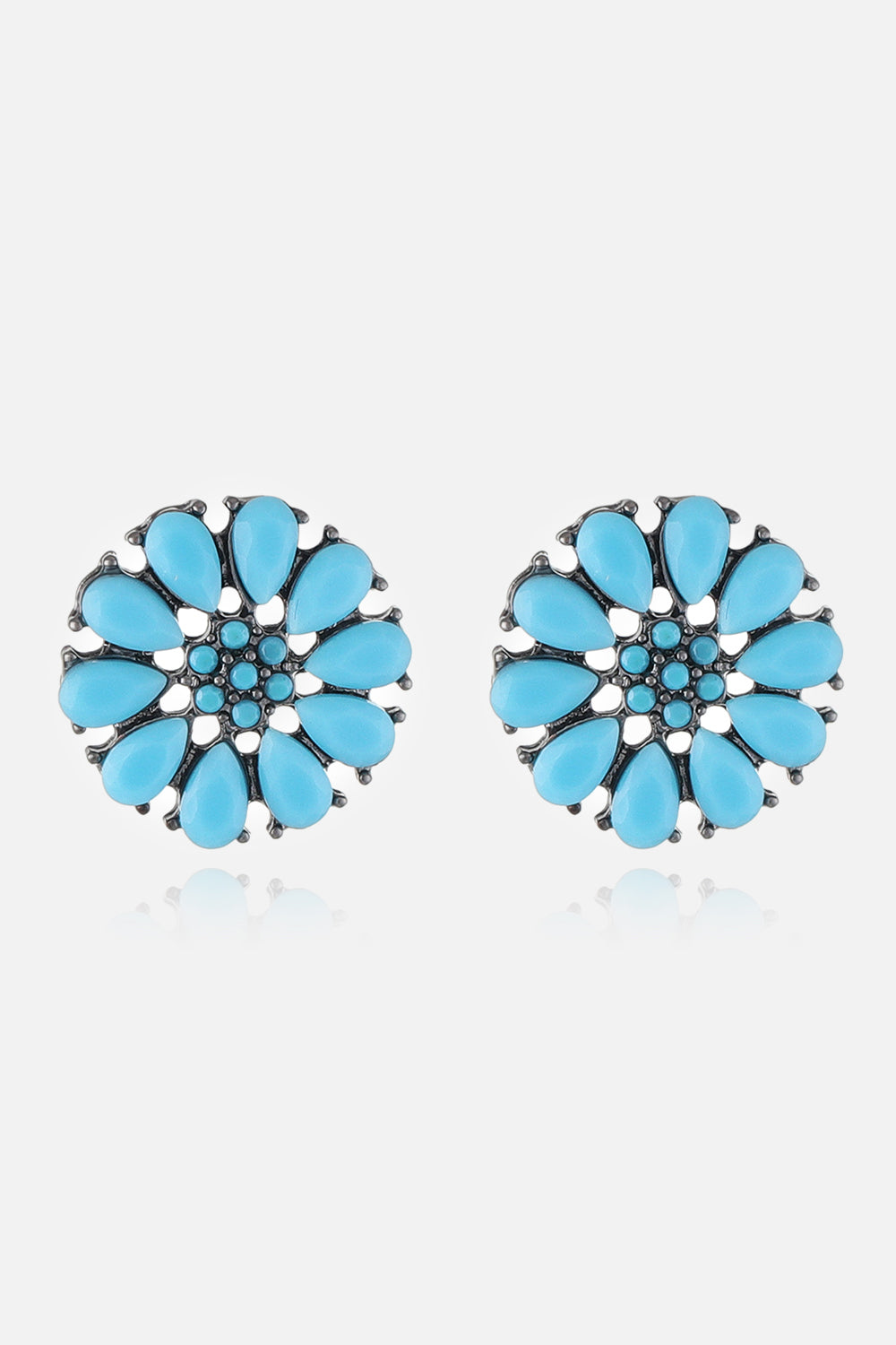 Turquoise Stud Earrings - Style C / One Size