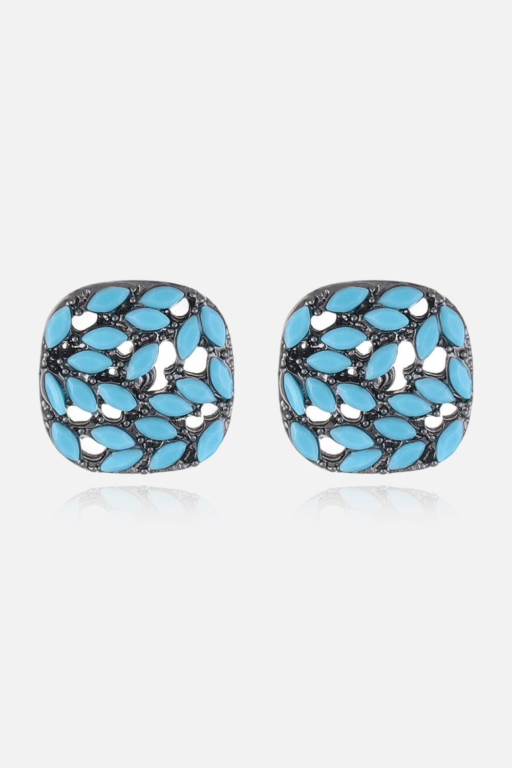 Turquoise Stud Earrings - Style D / One Size