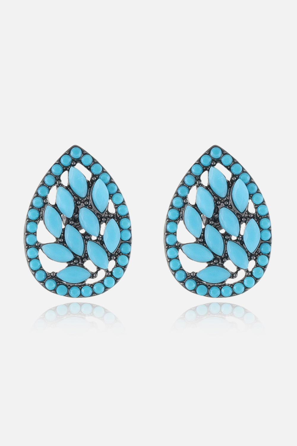 Turquoise Stud Earrings - Style F / One Size