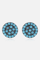 Turquoise Stud Earrings - Style G / One Size