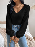 V-Neck Long Sleeve T-Shirt