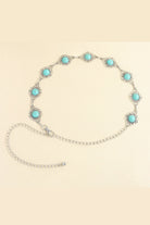 Vintage Turquoise Alloy Belt - Style F / One Size