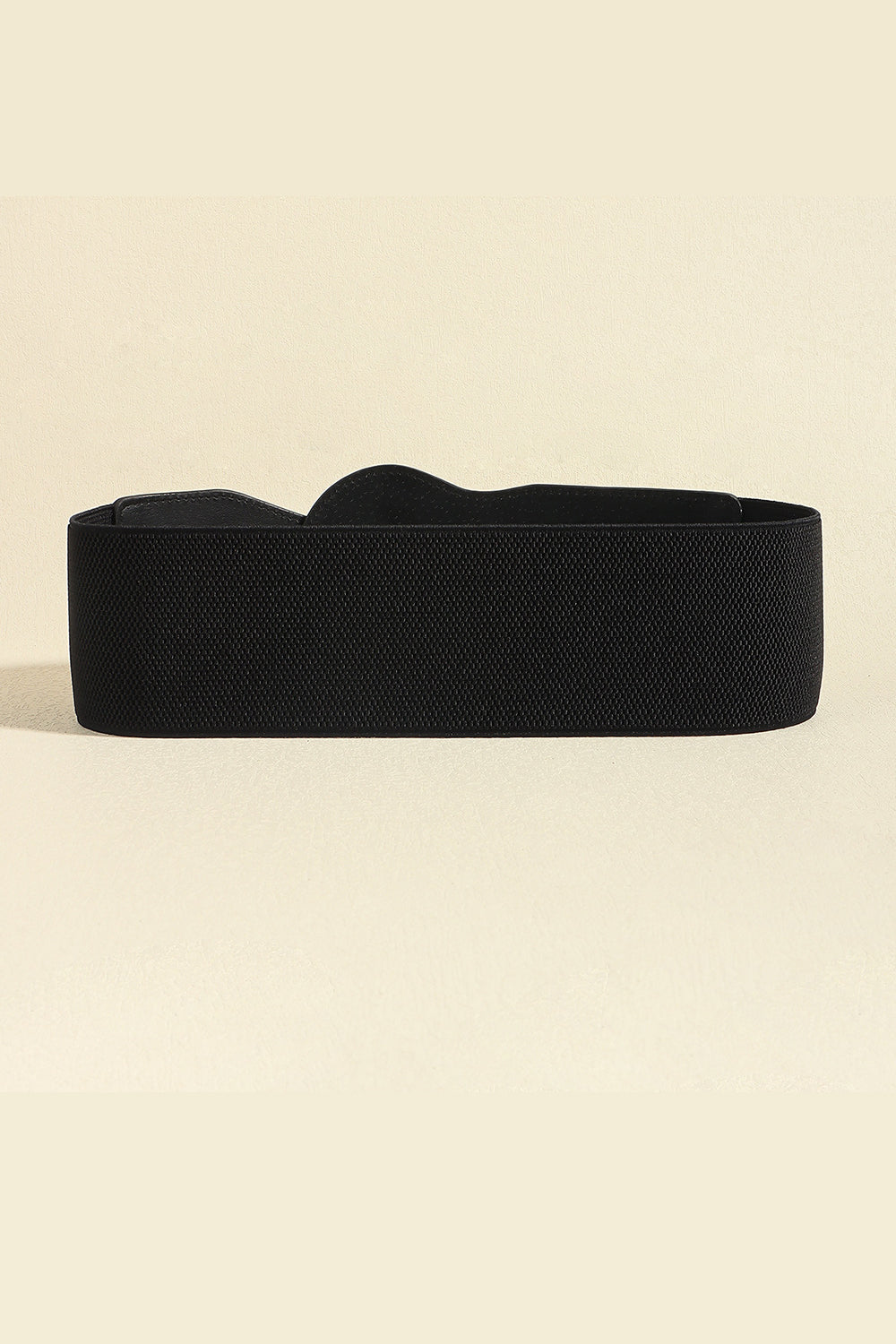 Zinc Alloy PU Leather Belt - Black / One Size